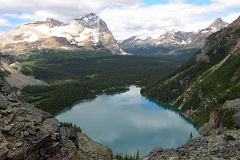 42 Lake O-Hara, Odaray Mountain, Mount Stephen, Cathedral Mountain and Vanguard Peak From Yukness Ledges Trail.jpg